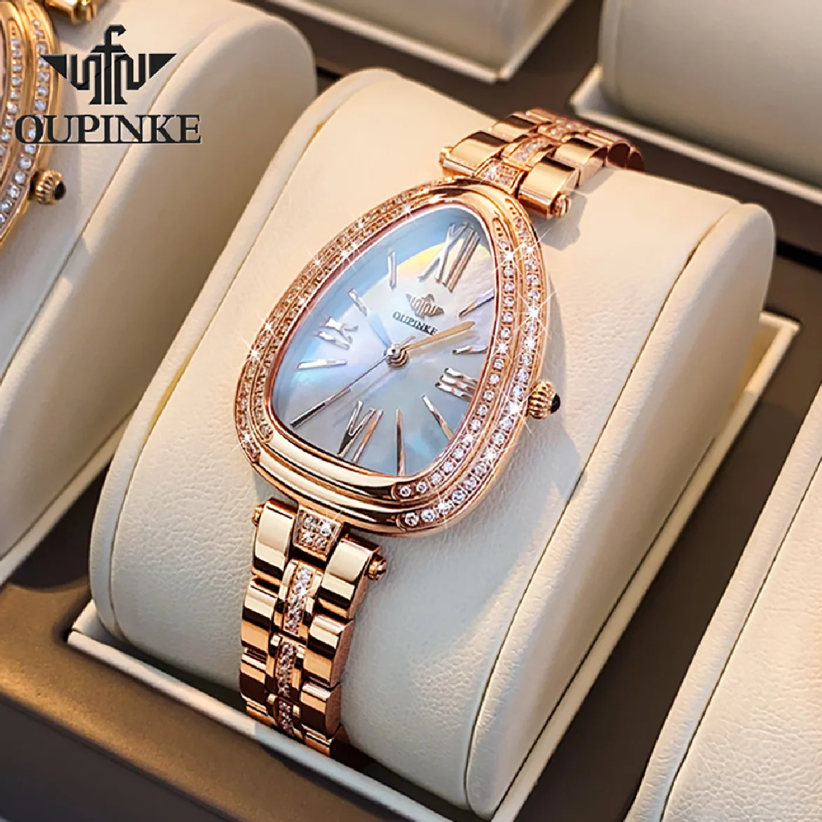 OUPINKE Luxury Watches for Women Sapphire Crystle Waterproof Quartz Top Brand Watch Bracelet Gift Girls Ladies Relogio Feminino
OUPINKE Luxury Watches for Women Sapphire Crystle Waterproof Quartz Top Brand Watch Bracelet Gift Girls Ladies Relogio Feminino