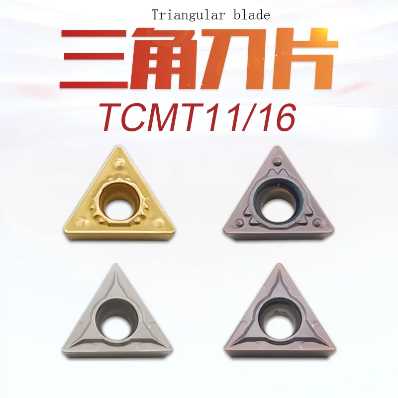 10PCS New Triangle CNC Turning Blade Lathe Tool TCMT090204/110204/110208/16T304/16T308 Chamfering Knives
10PCS New Triangle CNC Turning Blade Lathe Tool TCMT090204/110204/110208/16T304/16T308 Chamfering Knives