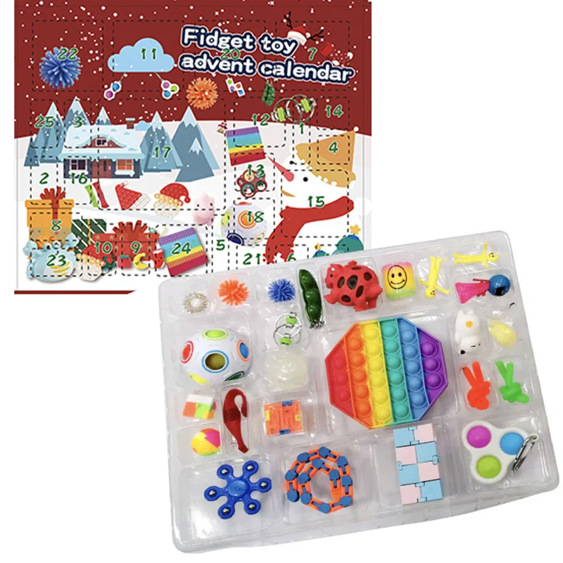 Christmas Fidget Sensory Toy Set Stress Relief Toys Autism Anxiety Relief Stress Pop Bubble Fidget Sensory Toy for Kids Adults
Christmas Fidget Sensory Toy Set Stress Relief Toys Autism Anxiety Relief Stress Pop Bubble Fidget Sensory Toy for Kids Adults