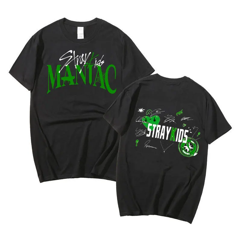 Kpop 2023 New Stray Kids MANIAC HYUNJIN Man/Women Harajuku T-shirt Round Neck Short Sleeve Casual Unisex Streetwear COTTON Top 
Kpop 2023 New Stray Kids MANIAC HYUNJIN Man/Women Harajuku T-shirt Round Neck Short Sleeve Casual Unisex Streetwear COTTON Top