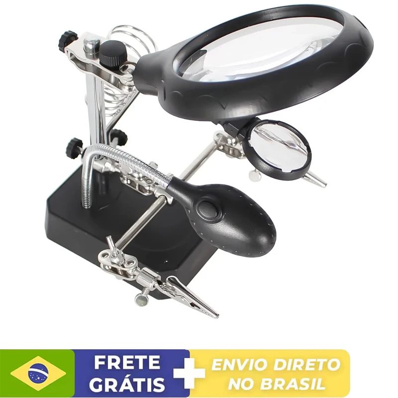 8x Lens 2 Leds Jars Soldering Station Lamps Table Bench Iron Stand Magnifier Welding Rework Repair Holder Tools
8x Lens 2 Leds Jars Soldering Station Lamps Table Bench Iron Stand Magnifier Welding Rework Repair Holder Tools