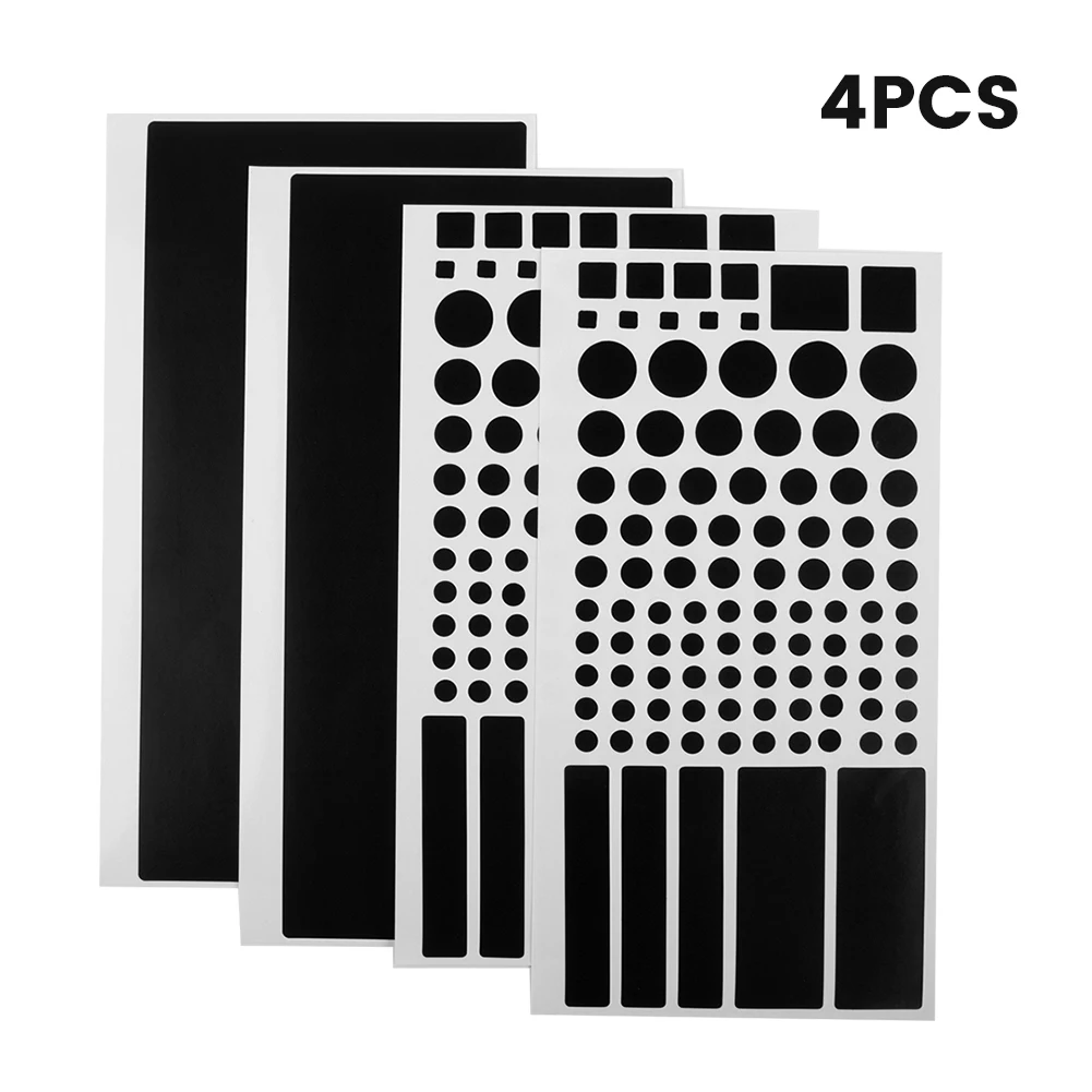 4 Sheet PVC Light Dimming Stickers LED Light Blocking Stickers For Auto Electronic Devices 80% Blackout Rate
4 Sheet PVC Light Dimming Stickers LED Light Blocking Stickers For Auto Electronic Devices 80% Blackout Rate
