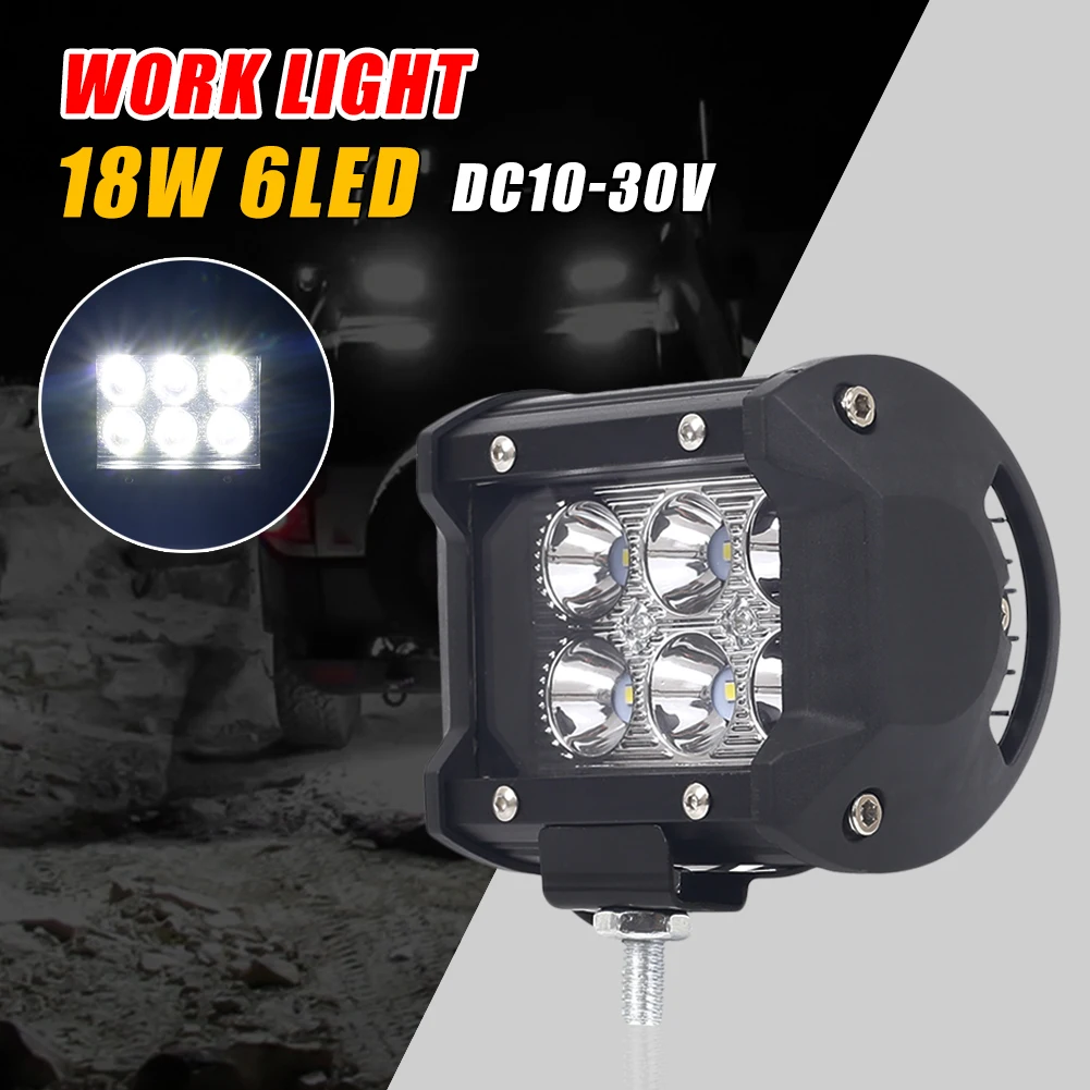 2PCS 18W 6LED Car LED Work Light DC10-30V Off-Road Driving Light Double Row Flood Spot Light Bar For Car Motorcycle ATV Truck
2PCS 18W 6LED Car LED Work Light DC10-30V Off-Road Driving Light Double Row Flood Spot Light Bar For Car Motorcycle ATV Truck