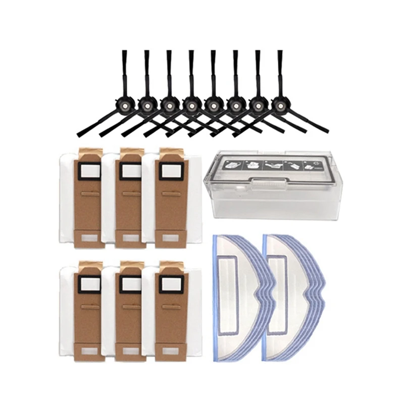 25Pcs for Roborock Sweeping Robot G10/T7SPLUS/S7 Accessories Side Brush Filter Screen Rag Holder Rolling Brush Dust Box
25Pcs for Roborock Sweeping Robot G10/T7SPLUS/S7 Accessories Side Brush Filter Screen Rag Holder Rolling Brush Dust Box