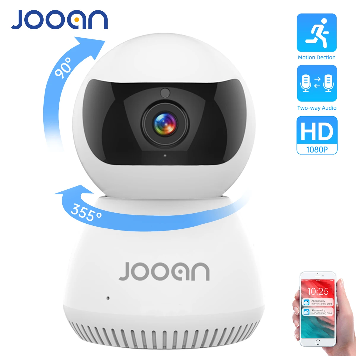 JOOAN IP Camera 1080p Wireless Home Security IP Camera Surveillance Camera 2.4G Wifi CCTV Camera Baby Monitor
JOOAN IP Camera 1080p Wireless Home Security IP Camera Surveillance Camera 2.4G Wifi CCTV Camera Baby Monitor
