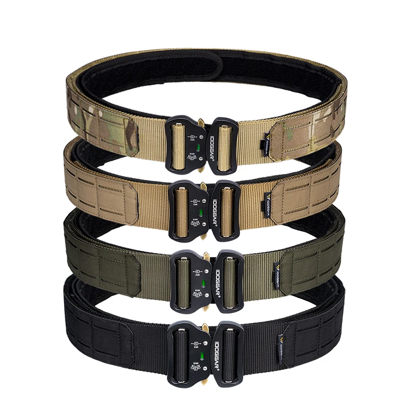 IDOGEAR 2 Inch Tactical Belt Quick Release Metal Buckle Laser MOLLE Mens Belts Camo airsoft tactical battle belt
IDOGEAR 2 Inch Tactical Belt Quick Release Metal Buckle Laser MOLLE Mens Belts Camo airsoft tactical battle belt