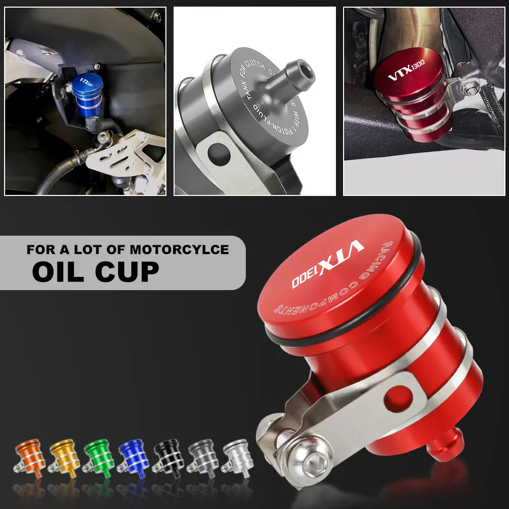 Universal Motorcycle Brake Fluid Reservoir Clutch Cylinder Tank Oil Fluid Cup Cover For Honda VTX1300 VTX 1300 2003-2021 2022
Universal Motorcycle Brake Fluid Reservoir Clutch Cylinder Tank Oil Fluid Cup Cover For Honda VTX1300 VTX 1300 2003-2021 2022