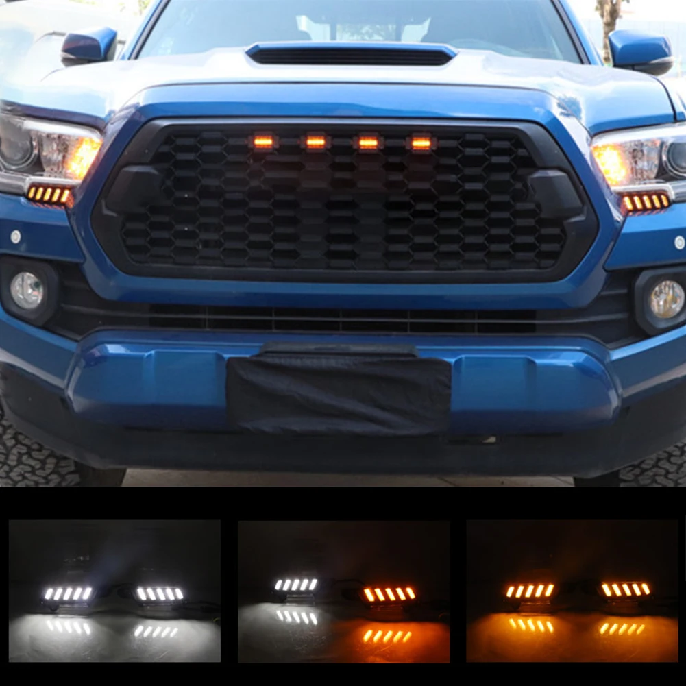 2pcs Car DRL LED Daytime Running Light Turn Signals For Tacoma 2016-2022 ABS Housing High Quality LED Car Day Lights
2pcs Car DRL LED Daytime Running Light Turn Signals For Tacoma 2016-2022 ABS Housing High Quality LED Car Day Lights