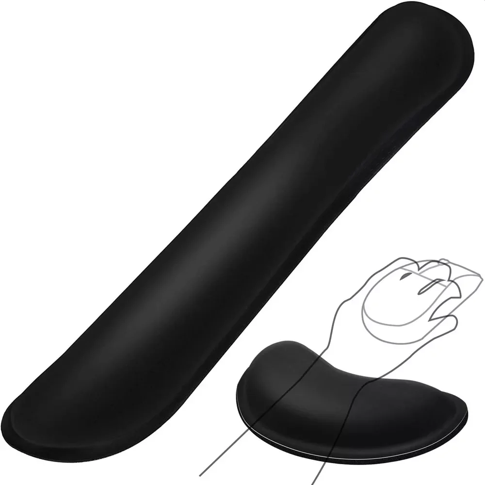 Keyboard Wrist Rest Pad Wrist Rest Mouse Pad Memory Foam Superfine Fibre Durable Comfortable Mousepad for Office Gaming
Keyboard Wrist Rest Pad Wrist Rest Mouse Pad Memory Foam Superfine Fibre Durable Comfortable Mousepad for Office Gaming