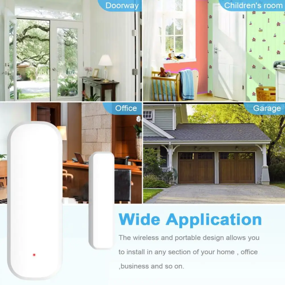 Tuya Smart WiFi Door Sensor Window Sensor Door Magnetic Alarm Detector Independent Magnetic Sensor Work with Alexa Google Home
Tuya Smart WiFi Door Sensor Window Sensor Door Magnetic Alarm Detector Independent Magnetic Sensor Work with Alexa Google Home
