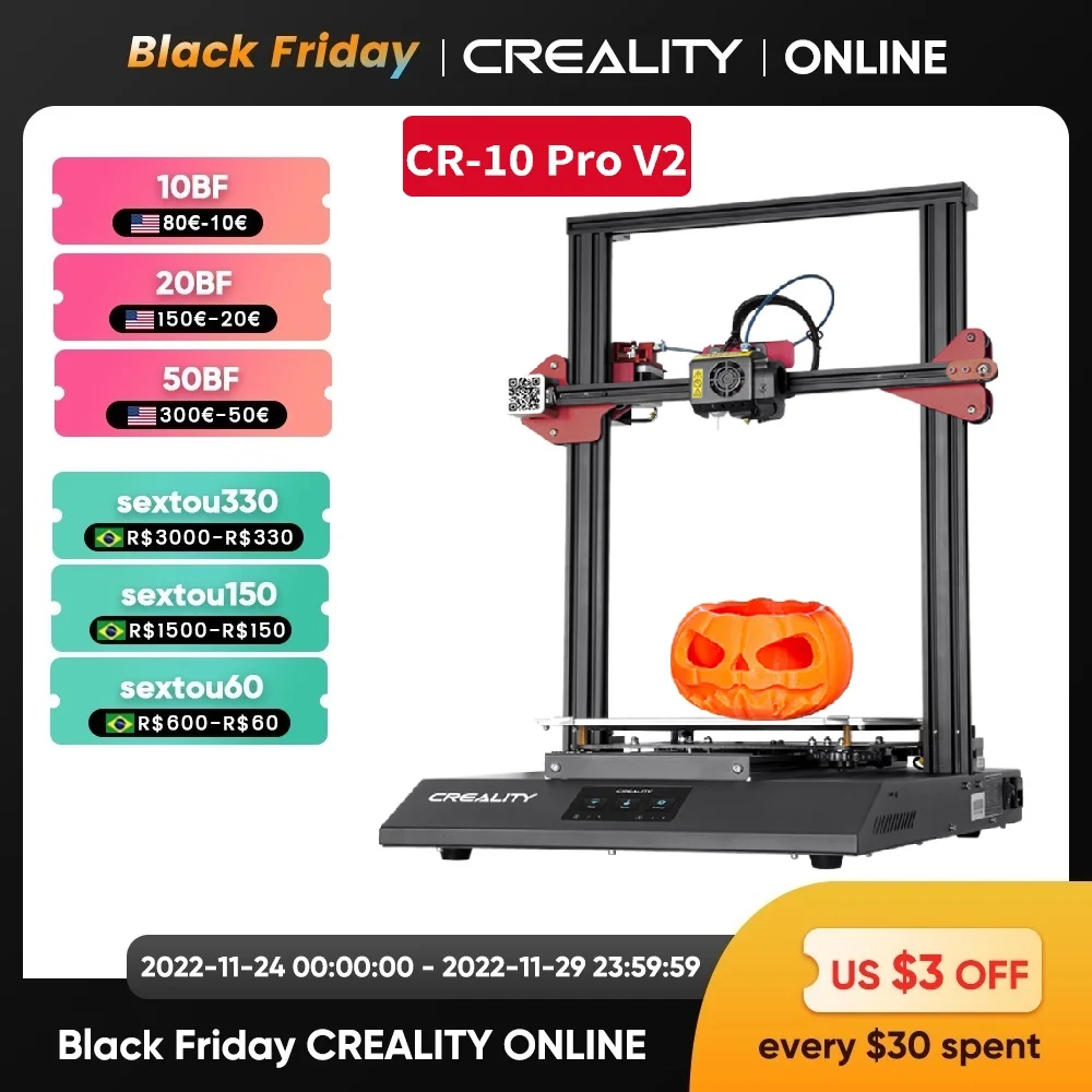 3D принтер CREALITY CR-10S Pro V2 с BL Touch, принтер с автоматическим выравниванием, с сенсорным экраном, с продолжением печати, большой объем сборки ...
3D принтер CREALITY CR-10S Pro V2 с BL Touch, принтер с автоматическим выравниванием, с сенсорным экраном, с продолжением печати, большой объем сборки ...