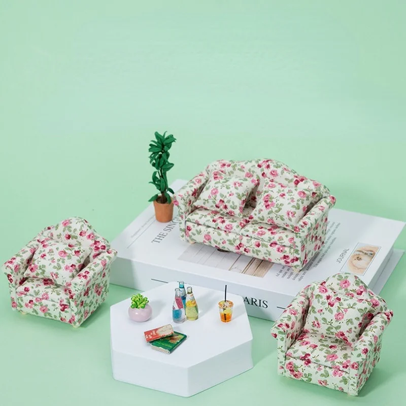 Dollhouse Furniture 1/12 Mini Dollhouse Furniture Furniture Ornament European Sofa Set with Cushion Model Ornament Gift
Dollhouse Furniture 1/12 Mini Dollhouse Furniture Furniture Ornament European Sofa Set with Cushion Model Ornament Gift