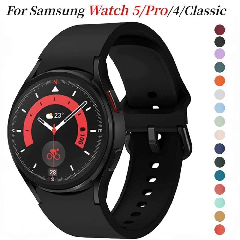 Sports Silicone Strap For Samsung Galaxy Watch 5/4 44mm 40mm Original No Gap Wristband Correa For Samsung Watch 5 Pro/4 Classic
Sports Silicone Strap For Samsung Galaxy Watch 5/4 44mm 40mm Original No Gap Wristband Correa For Samsung Watch 5 Pro/4 Classic
