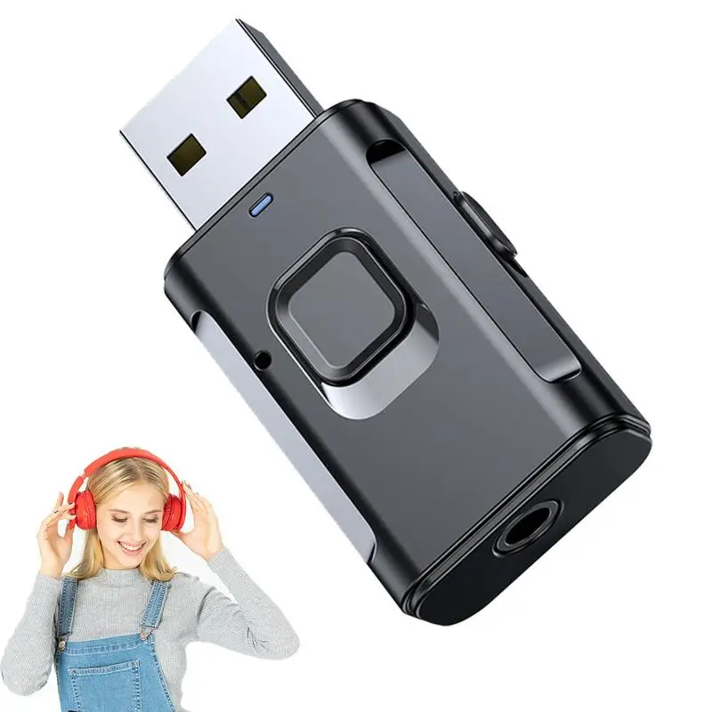 Wireless Audio Transmitter Receiver 2 In 1 Adapter With 3.5mm Cable For Car TV Earphone Speaker Aux Bluetooths-Compatible 5.0
Wireless Audio Transmitter Receiver 2 In 1 Adapter With 3.5mm Cable For Car TV Earphone Speaker Aux Bluetooths-Compatible 5.0