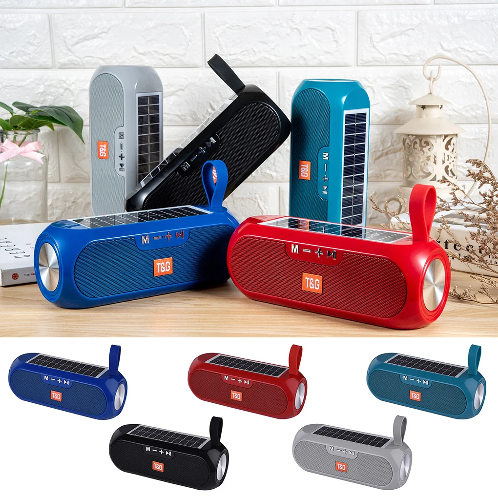 Wireless Speaker Bluetooth 5 0 Solar Powered Sound Box Rechargeable Radio Handheld Speaker Blue
Wireless Speaker Bluetooth 5 0 Solar Powered Sound Box Rechargeable Radio Handheld Speaker Blue