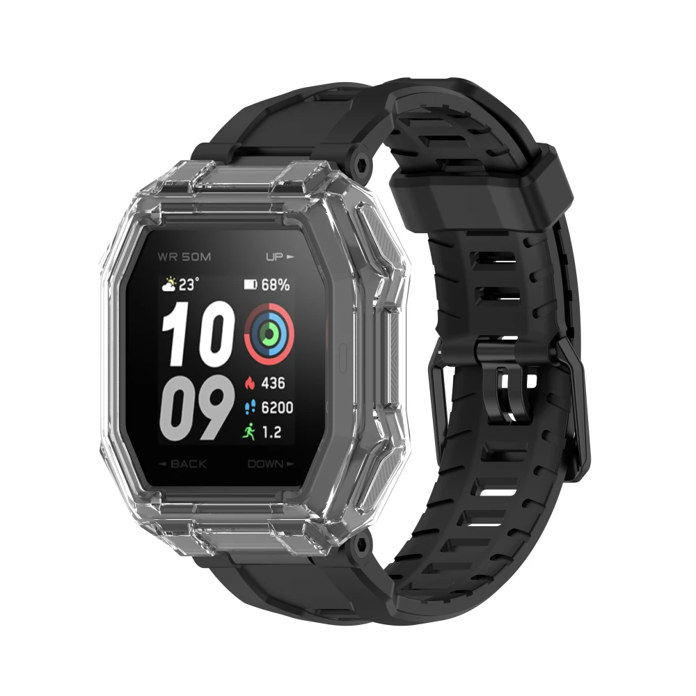 Прозрачный чехол из ТПУ для часов Huami Amazfit Ares, полый полуобернутый чехол для смарт-часов Huami, защитный чехол, аксессуары
Прозрачный чехол из ТПУ для часов Huami Amazfit Ares, полый полуобернутый чехол для смарт-часов Huami, защитный чехол, аксессуары
