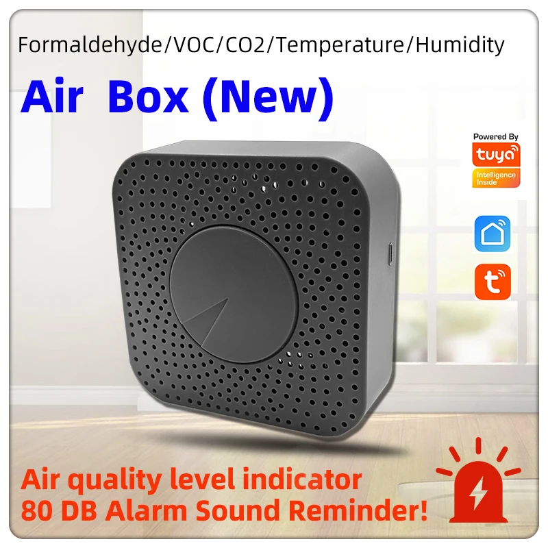 Tuya Wifi CO2 Hcho VOC Detector Air Monitor Formaldehyde Carbon Dioxide Sensor Wifi Home Automation Warning Alarm Detector
Tuya Wifi CO2 Hcho VOC Detector Air Monitor Formaldehyde Carbon Dioxide Sensor Wifi Home Automation Warning Alarm Detector