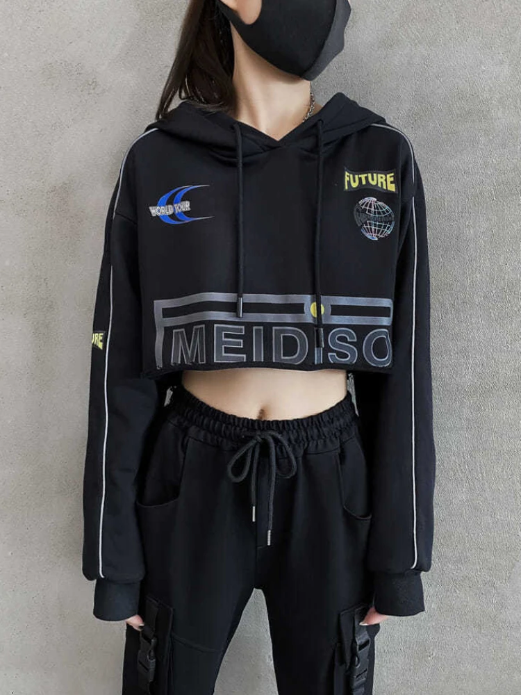 Deeptown Gothic Streetwear Graphic Print Hoodies Women Harajuku Punk Black Oversized Sweatshirts Long Sleeve Cropped Tops Grunge
Deeptown Gothic Streetwear Graphic Print Hoodies Women Harajuku Punk Black Oversized Sweatshirts Long Sleeve Cropped Tops Grunge