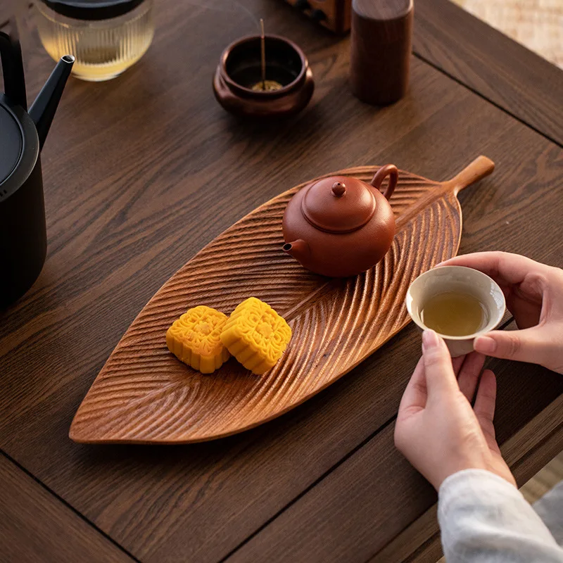 Wooden Leaf Shape Refreshment Tray Fruit Tray Dessert Snack Plate Japanese Style Bread Wooden Plate Decorative Tableware
Wooden Leaf Shape Refreshment Tray Fruit Tray Dessert Snack Plate Japanese Style Bread Wooden Plate Decorative Tableware