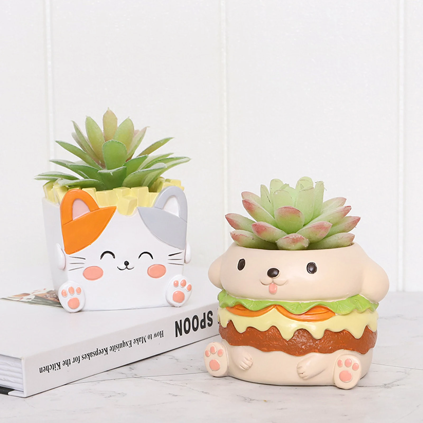 Hamburger Shape Flowerpot Resin Planter Succulent Flower Pots Plants Succulents Flowers Cactus Container Home Garden Decoration
Hamburger Shape Flowerpot Resin Planter Succulent Flower Pots Plants Succulents Flowers Cactus Container Home Garden Decoration