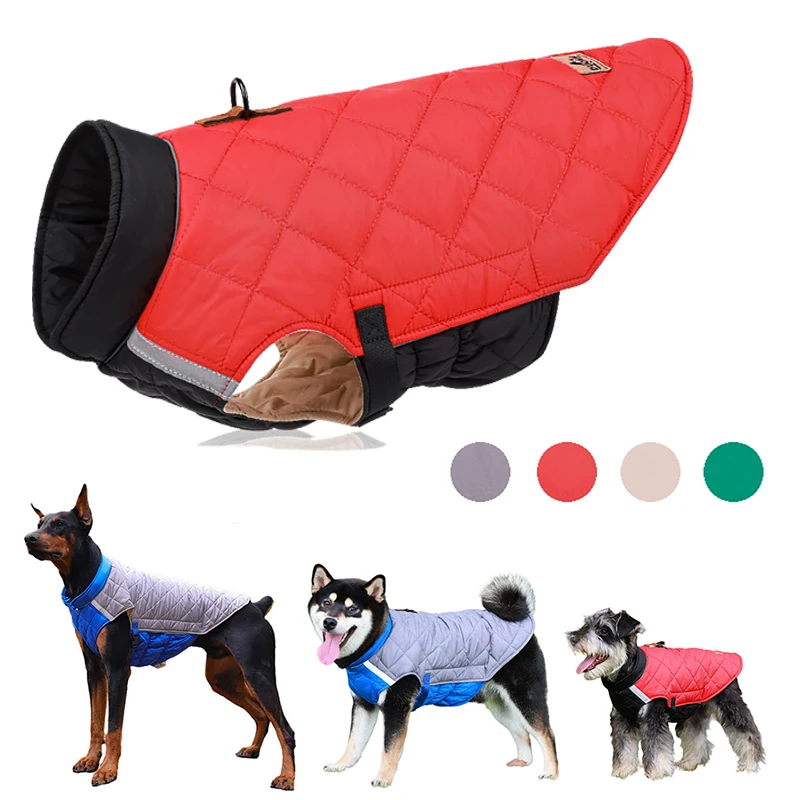 Large Dog Clothes Jacket for Labrador Dogs Warm Clothing Reflective Puppy Pet Outfit Coats Yorkie Chihuahua Pug Costumes
Large Dog Clothes Jacket for Labrador Dogs Warm Clothing Reflective Puppy Pet Outfit Coats Yorkie Chihuahua Pug Costumes
