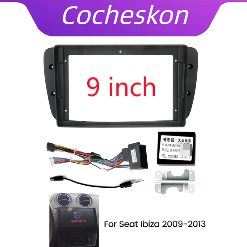 Din 9 Inch Top Quality Car Radio Installation DVD GPS Mp5 Plastic Fascia Panel Frame for Seat Ibiza 2009-2013 Dash Mount Kit
Din 9 Inch Top Quality Car Radio Installation DVD GPS Mp5 Plastic Fascia Panel Frame for Seat Ibiza 2009-2013 Dash Mount Kit