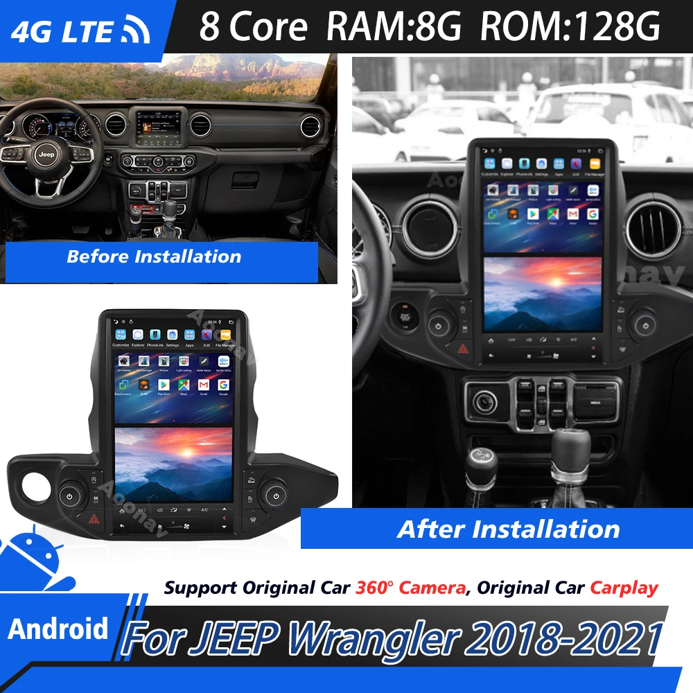 Radio 2 din android System For JEEP Wrangler 2018-2021 Automotive Touch Screen Head Unit GPS Navigation Stereo receiver
Radio 2 din android System For JEEP Wrangler 2018-2021 Automotive Touch Screen Head Unit GPS Navigation Stereo receiver
