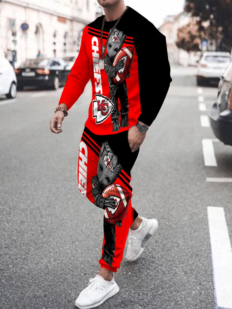 New Men Long Sleeve Outdoor Sportswear Set 3D Printing Rugby Team Pattern Trousers + T-Shirt Casual Retro Clothing 2 Piece Suit
New Men Long Sleeve Outdoor Sportswear Set 3D Printing Rugby Team Pattern Trousers + T-Shirt Casual Retro Clothing 2 Piece Suit