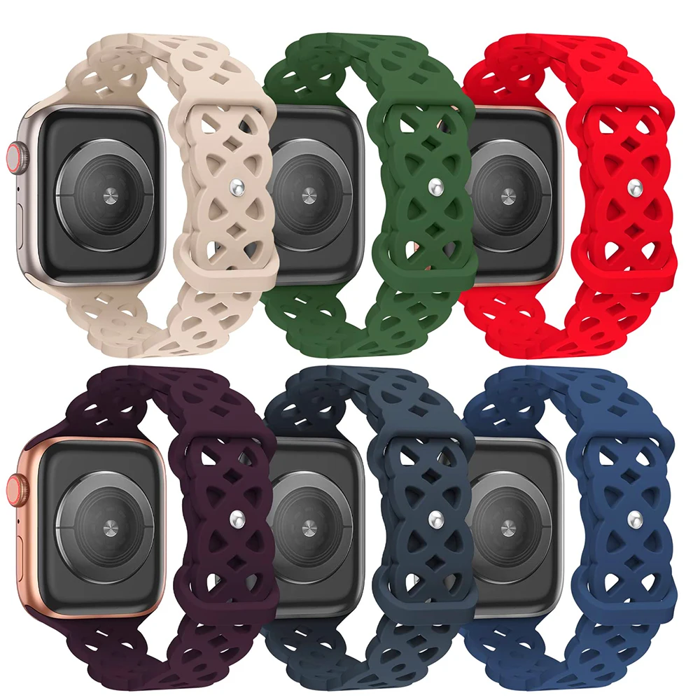 Strap For apple watch series 7 band 41mm 45mm 44mm 40mm correa 38mm/42mm belt Silicone wristband bracelet iwatch band 6 5 4 3 Se
Strap For apple watch series 7 band 41mm 45mm 44mm 40mm correa 38mm/42mm belt Silicone wristband bracelet iwatch band 6 5 4 3 Se