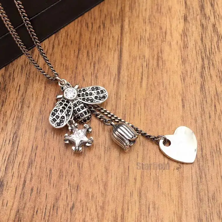 S925 pure silver necklace tide collarbone pendant chain girls vintage necklace chain
S925 pure silver necklace tide collarbone pendant chain girls vintage necklace chain