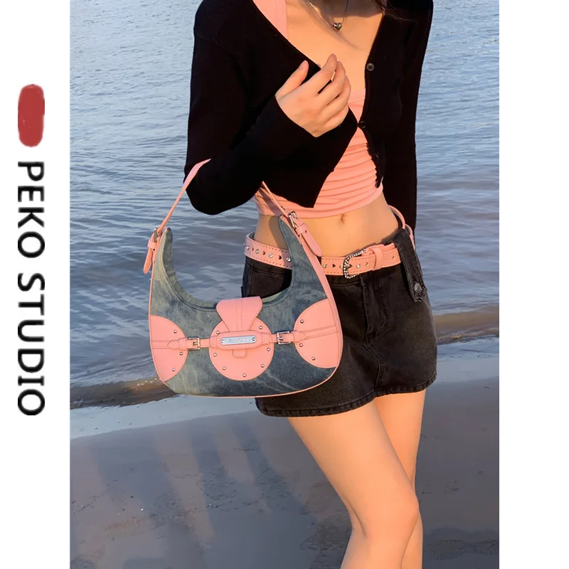 Original Daily Denim Y2K Cool Women Soft Large Capacity Girl Shoulder Crossbody Bag Female Phone Bag Fashion Hobos Tote Bag
Original Daily Denim Y2K Cool Women Soft Large Capacity Girl Shoulder Crossbody Bag Female Phone Bag Fashion Hobos Tote Bag
