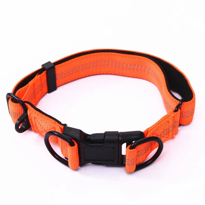Pet Dog Nylon Collars Classic Adjustable Reflective Double Button Collar With Quick Release Buckle Large Medium Dog Solid Color
Pet Dog Nylon Collars Classic Adjustable Reflective Double Button Collar With Quick Release Buckle Large Medium Dog Solid Color