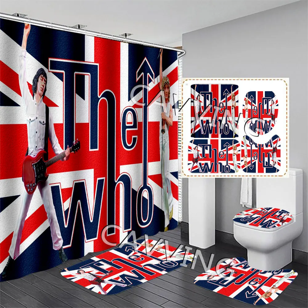 THE WHO BAND 3D Printed Shower Curtains Waterproof Bathroom Curtain Anti-slip Bath Mat Set Toilet Rugs Carpets U01
THE WHO BAND 3D Printed Shower Curtains Waterproof Bathroom Curtain Anti-slip Bath Mat Set Toilet Rugs Carpets U01
