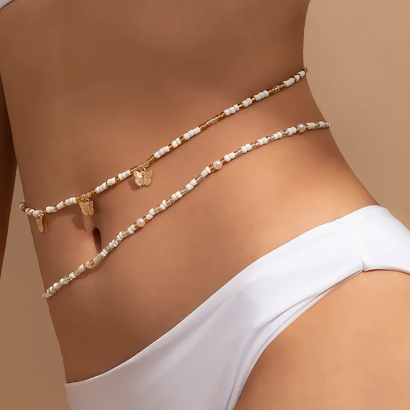 Bohemia Sexy Ladies Waist Chain Sexy Double Layer Handmade Rice Bead Elastic Beaded Butterfly Waist Chain
Bohemia Sexy Ladies Waist Chain Sexy Double Layer Handmade Rice Bead Elastic Beaded Butterfly Waist Chain