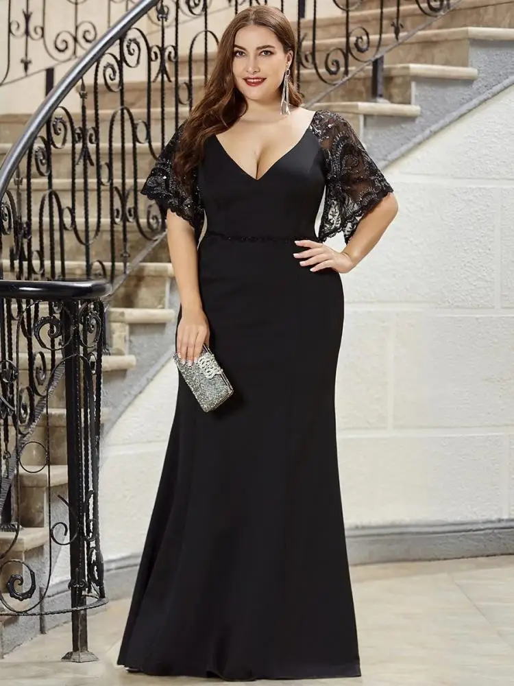 Plus Size Evening Dress V Neck Backless Floor Length Gown 2022 Ever Pretty Mermaid Prom of Elegant Chiffon Party Women Dress
Plus Size Evening Dress V Neck Backless Floor Length Gown 2022 Ever Pretty Mermaid Prom of Elegant Chiffon Party Women Dress