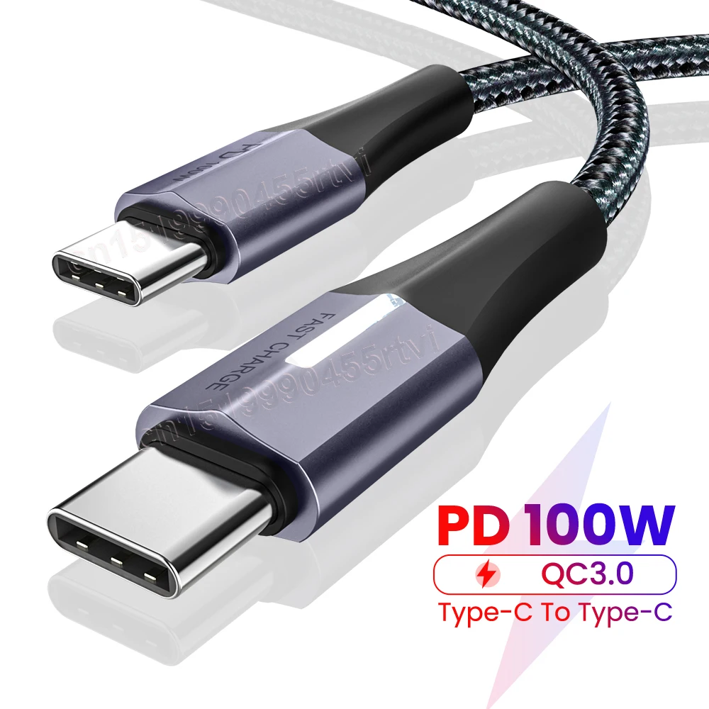 100W Type C Cable Fast Charging Cable With LED 5A USB C Cable Data Cable For Samsung Huawei Xiaomi Phone Charging Cord
100W Type C Cable Fast Charging Cable With LED 5A USB C Cable Data Cable For Samsung Huawei Xiaomi Phone Charging Cord