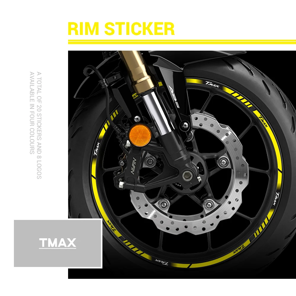 Motorcycle front and rear wheels full cover outer rim sticker stripe wheel tire decal For YAMAHA TMAX tmax
Motorcycle front and rear wheels full cover outer rim sticker stripe wheel tire decal For YAMAHA TMAX tmax