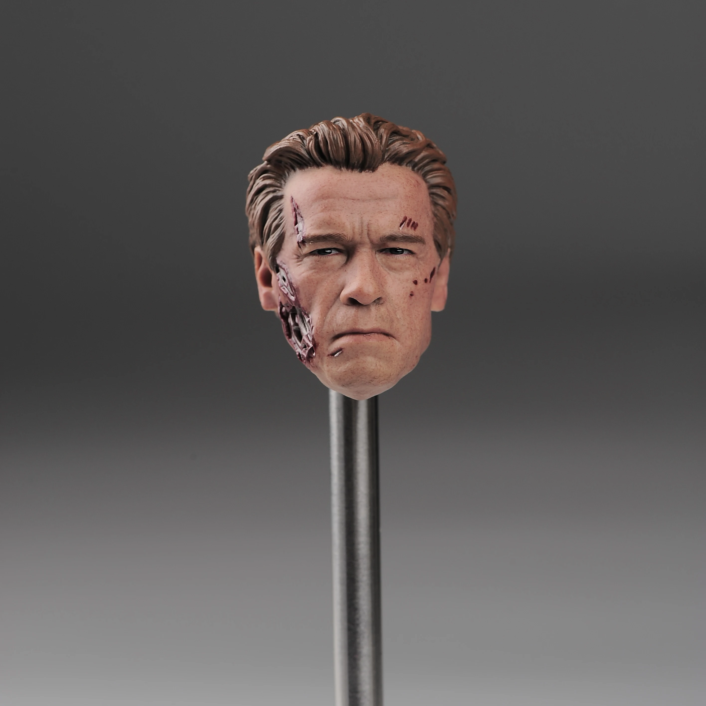 1:6 Old Arnold Schwarzenegger T800 Head Sculpt Damaged Head Carving Model Fit 12'' Male Soldier Action Figure
1:6 Old Arnold Schwarzenegger T800 Head Sculpt Damaged Head Carving Model Fit 12'' Male Soldier Action Figure