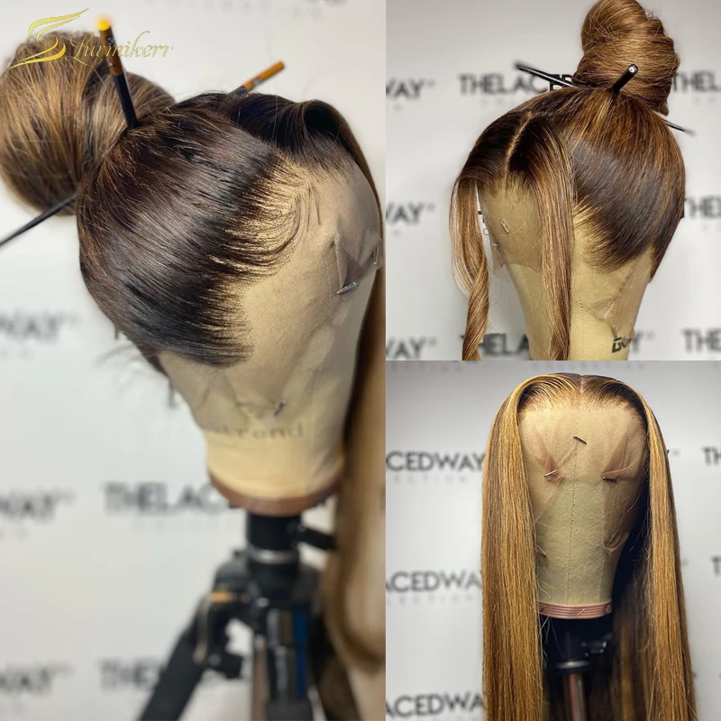 360 Ombre Blonde Colored Human Hair Wigs For Women 13x4 Straight Lace Front Wig Preplucked HD Lace Frontal Wig Full Highlighted
360 Ombre Blonde Colored Human Hair Wigs For Women 13x4 Straight Lace Front Wig Preplucked HD Lace Frontal Wig Full Highlighted