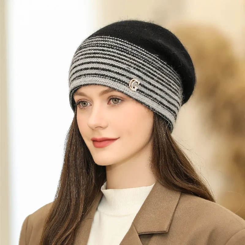 CNTANG 2022 Fashion New Women Winter Hat Rabbit Fur Blend Warm Beanies Caps For Female Casual Streetwear Pullover Knitted Hats
CNTANG 2022 Fashion New Women Winter Hat Rabbit Fur Blend Warm Beanies Caps For Female Casual Streetwear Pullover Knitted Hats