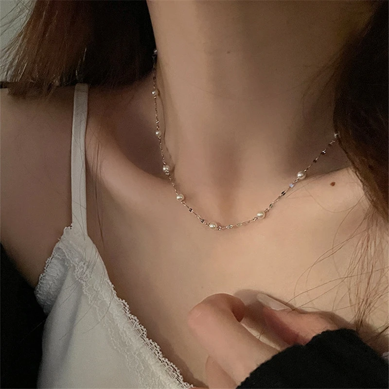 2022 Korea Fashion Vintage Pearl Short Choker Clavicle Chain Necklace For Women Girl Wedding Aesthetic Jewelry Y2K Accessories
2022 Korea Fashion Vintage Pearl Short Choker Clavicle Chain Necklace For Women Girl Wedding Aesthetic Jewelry Y2K Accessories
