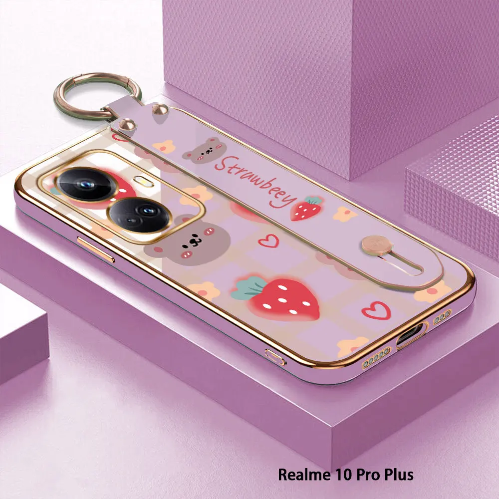 (With Wristband) For Realme 11 Pro Plus 5G Strawberry Cover Case Luxury Plating TPU Phone Cases For Realme 10 Pro Plus 5G
(With Wristband) For Realme 11 Pro Plus 5G Strawberry Cover Case Luxury Plating TPU Phone Cases For Realme 10 Pro Plus 5G
