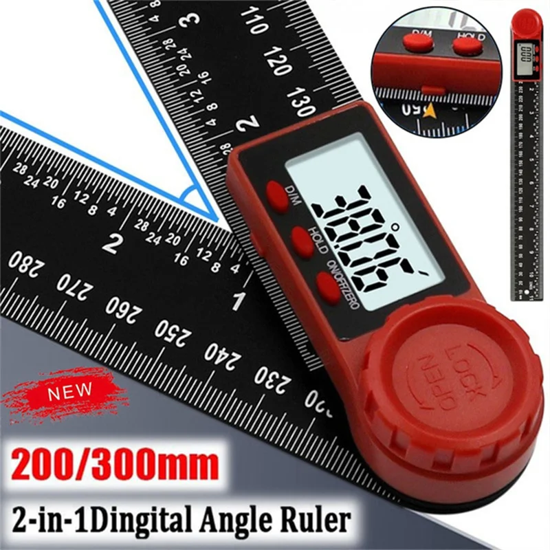 2-in-1 Digital Angle Meter Inclinometer Digital Angle Ruler Electronic Goniometer Protractor Angle Finder Measuring Tool
2-in-1 Digital Angle Meter Inclinometer Digital Angle Ruler Electronic Goniometer Protractor Angle Finder Measuring Tool