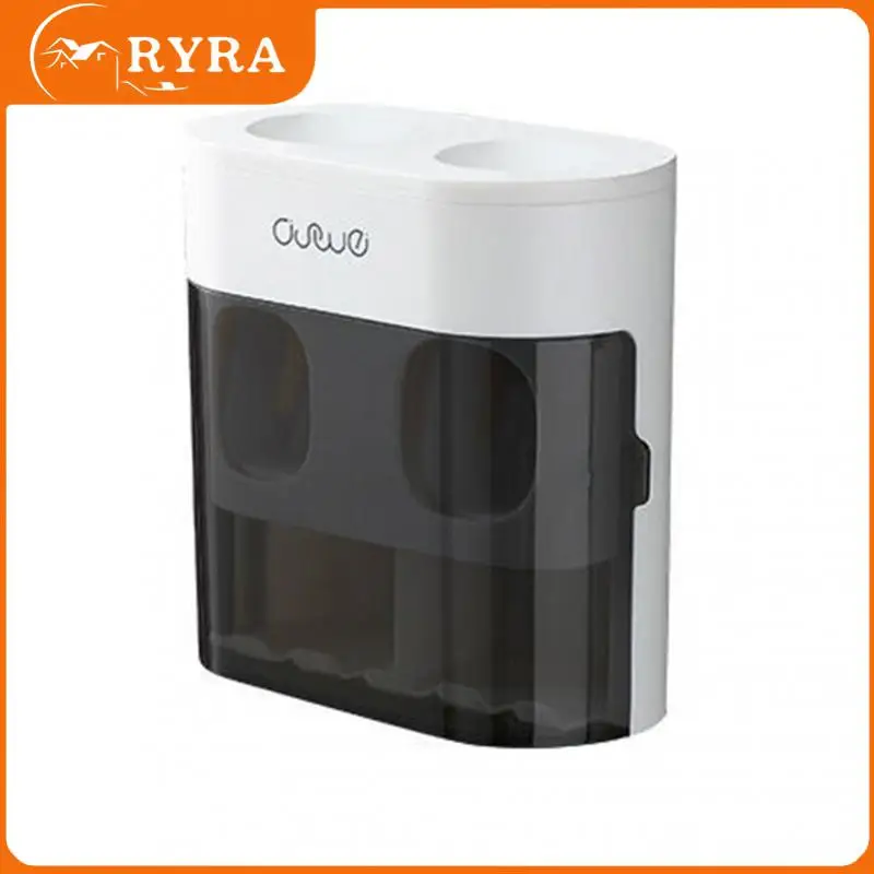 Toothbrush Holder Toothpaste Dispenser Punch-free Toothpaste Squeezer Dustproof Cover Wall Mounted Automatic Creative
Toothbrush Holder Toothpaste Dispenser Punch-free Toothpaste Squeezer Dustproof Cover Wall Mounted Automatic Creative