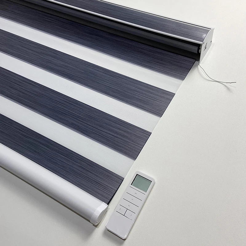 Customized Size Window Blinds Motorized Blackout Zebra Blinds Double Roller Shades for Home Decoration
Customized Size Window Blinds Motorized Blackout Zebra Blinds Double Roller Shades for Home Decoration
