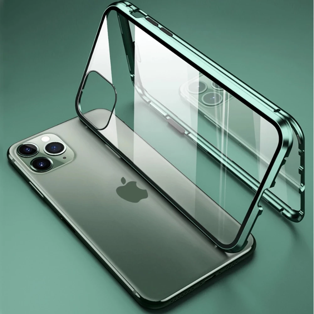 Магнитный металлический чехол с поглощением на 360 градусов для iPhone 12 11 Pro XS Max X XR, двухсторонний стеклянный чехол для iPhone 7 8 6s Plus SE 2020, чехол
Магнитный металлический чехол с поглощением на 360 градусов для iPhone 12 11 Pro XS Max X XR, двухсторонний стеклянный чехол для iPhone 7 8 6s Plus SE 2020, чехол