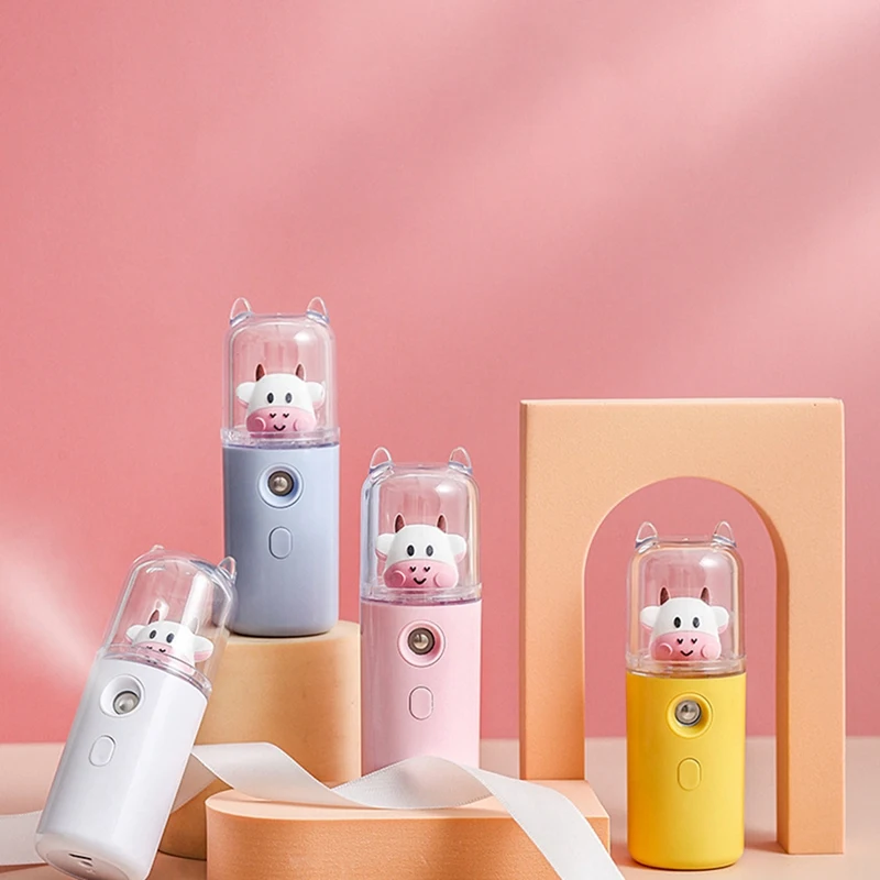 Cow Humidifier Female Makeup Water Replenishment Instrument Handheld USB Women Perfume Alcohol Nano Sprayer
Cow Humidifier Female Makeup Water Replenishment Instrument Handheld USB Women Perfume Alcohol Nano Sprayer