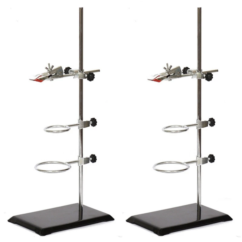 2X Laboratory Grade Metalware Support Stand, Cork Lined Burette Clamp With 4 Retort Ring (2Inch,3Inch Dia)
2X Laboratory Grade Metalware Support Stand, Cork Lined Burette Clamp With 4 Retort Ring (2Inch,3Inch Dia)