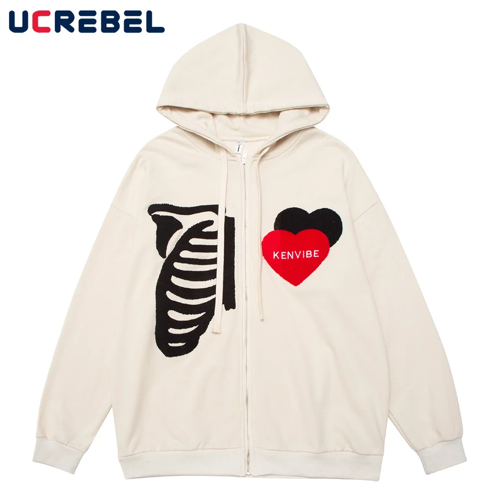 Heart Towel Embroidery Hoodies Mens Streetwear Skeleton Loose Sweatshirts Men Autumn Casual Outerwear Men
Heart Towel Embroidery Hoodies Mens Streetwear Skeleton Loose Sweatshirts Men Autumn Casual Outerwear Men