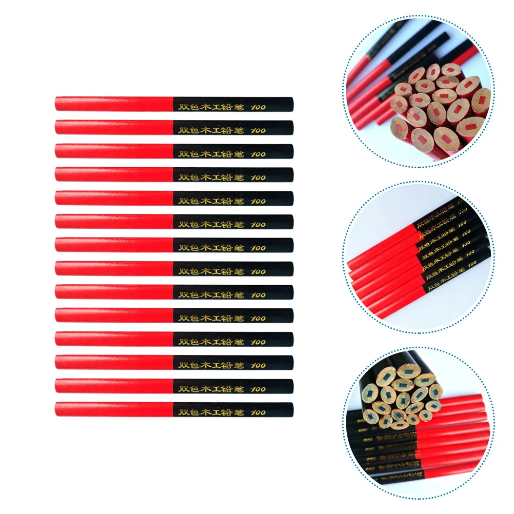 40Pcs Pencils Carpenter Pencils Construction Pencils Woodworking Marker Hard Red Blue Lead for Indoor Gift 
40Pcs Pencils Carpenter Pencils Construction Pencils Woodworking Marker Hard Red Blue Lead for Indoor Gift